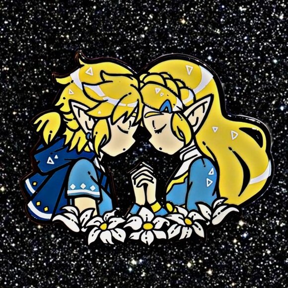 Independent Other - Legend of Zelda Enamel Pin – Link & Zelda Love Scene BOTW TOTK Collectible